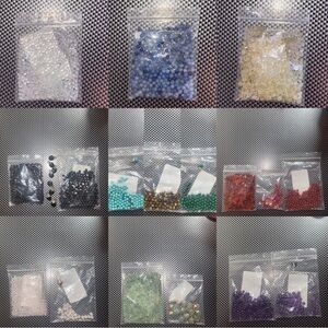 Crystal beads 3mm & 4mm & charms